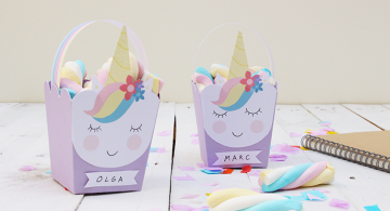 Creative packaging box making method(cool unicorn)