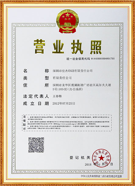 Business Certificate